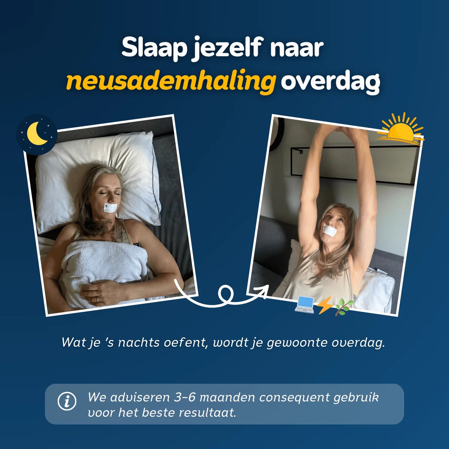 Collageen + Vitamine Mondtape - Met Ademgaatje