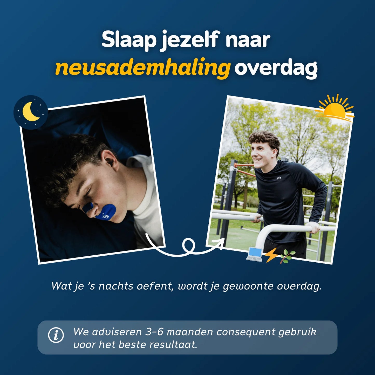 Maximale Ademhaling Bundel - Mondtape & Neusstrips