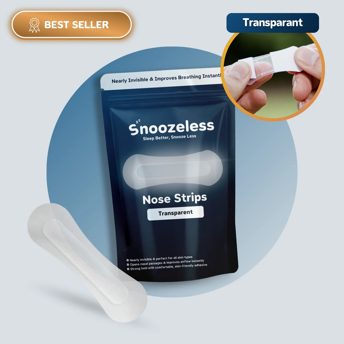 Transparante Neusstrips - Voor Slaap & Sport