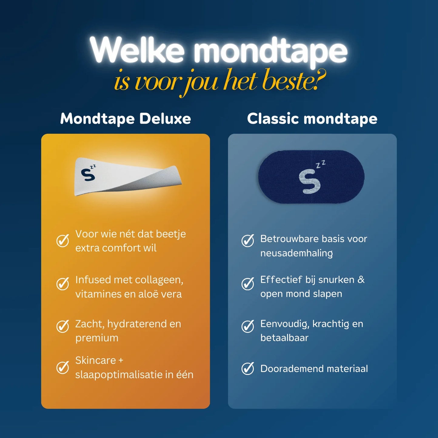 Collageen + Vitamine Mondtape - Met Ademgaatje