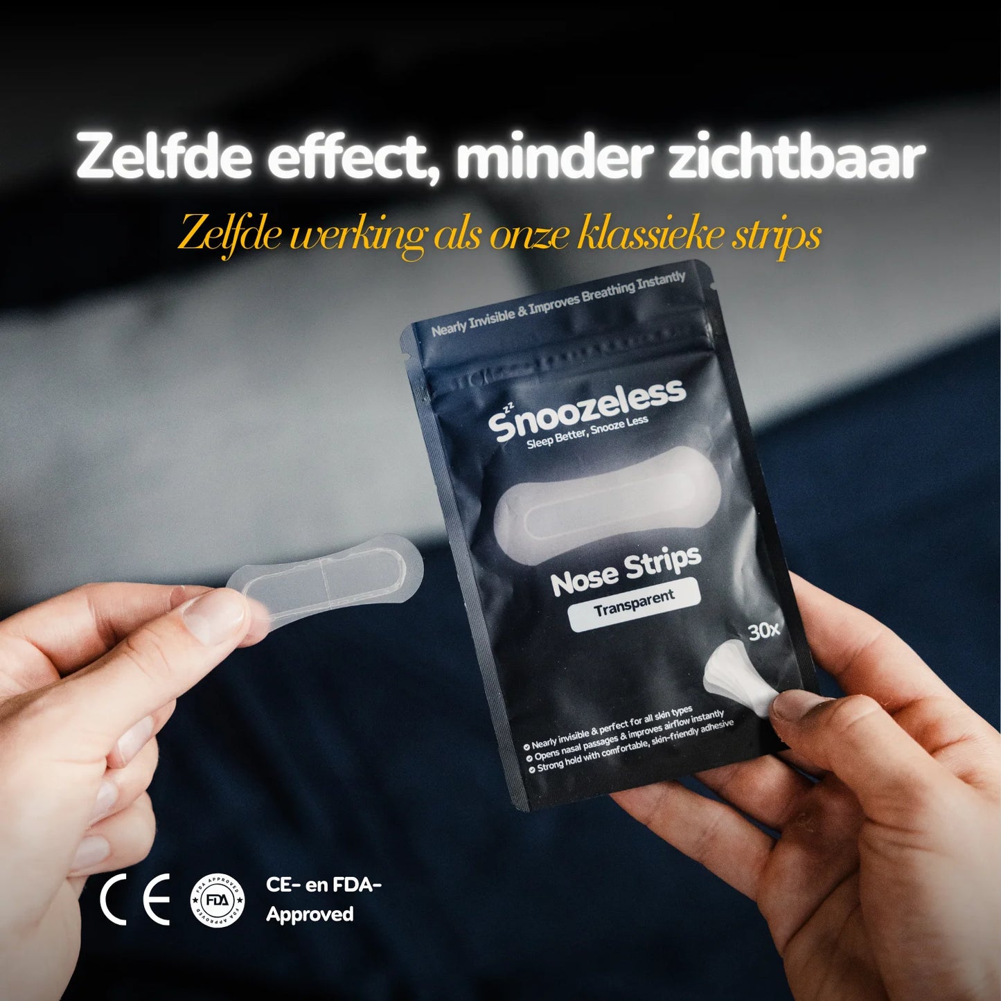 Transparante Neusstrips - Voor Slaap & Sport