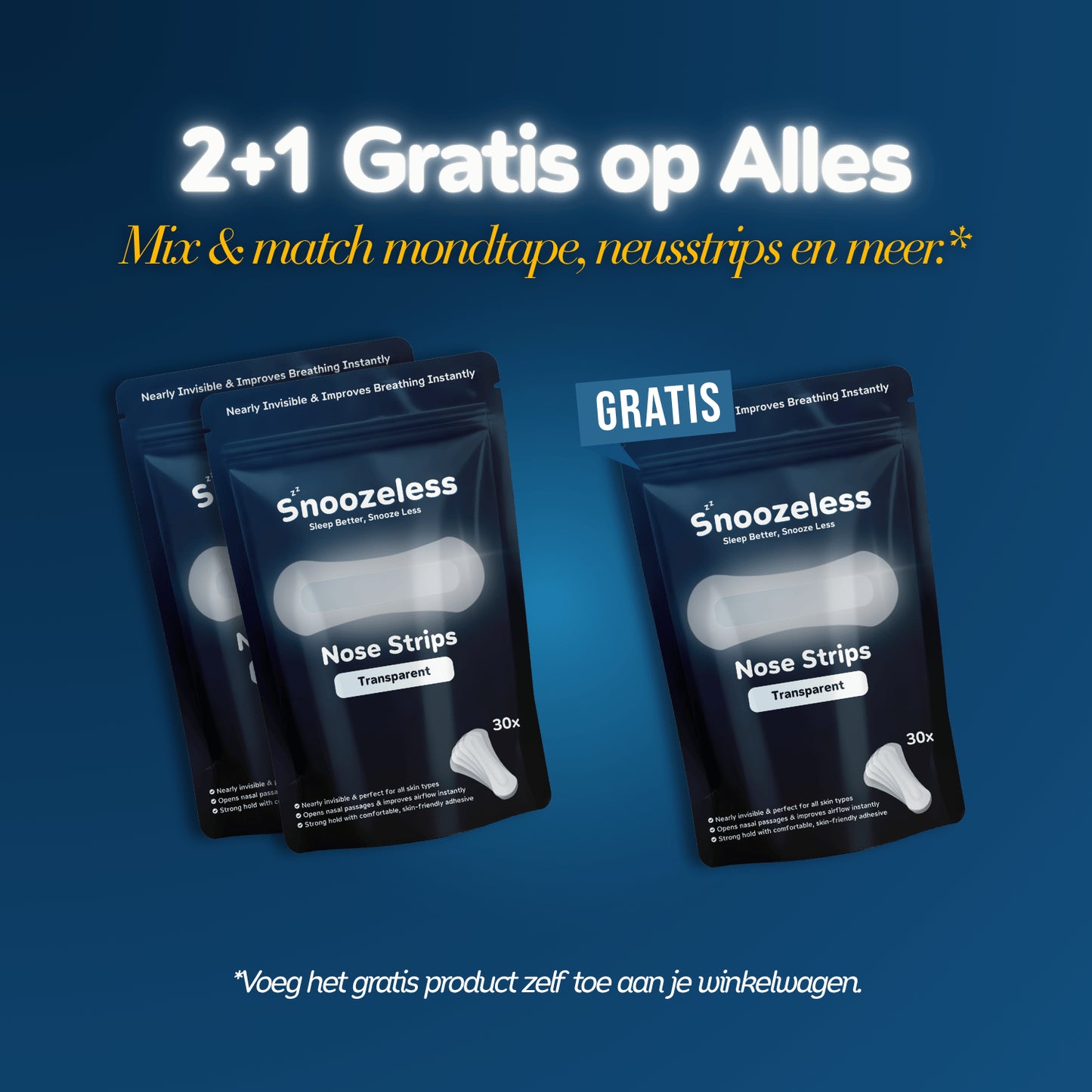 Transparante Neusstrips - Vrij Ademen & Nauwelijks Zichtbaar