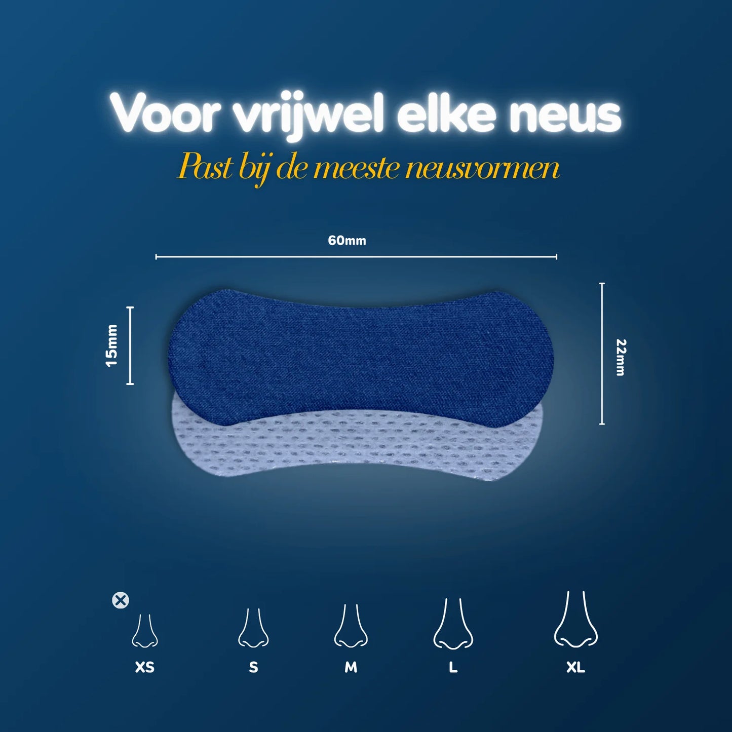 Classic Neusstrips Blauw - instapmodel