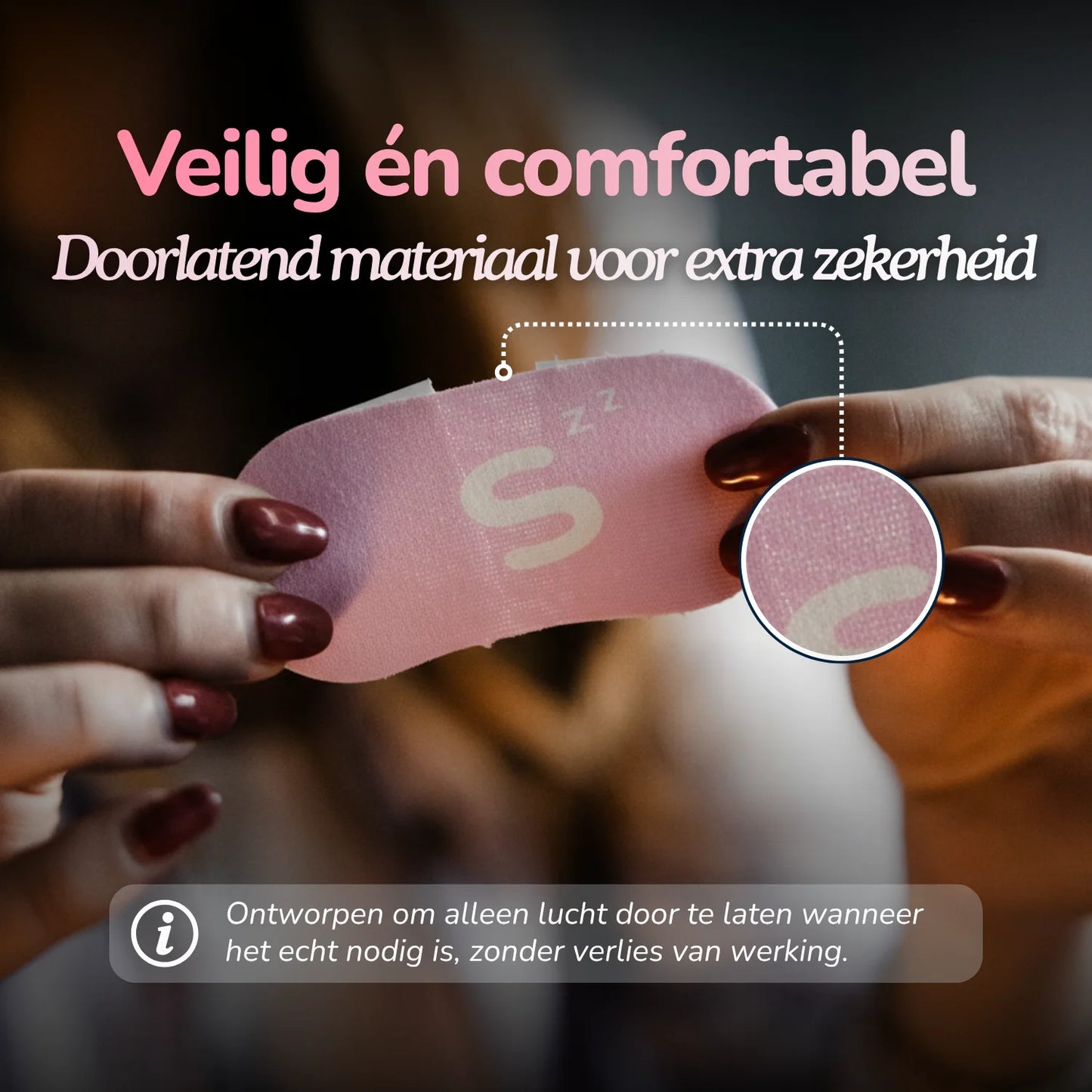 Classic Mondtape - Roze