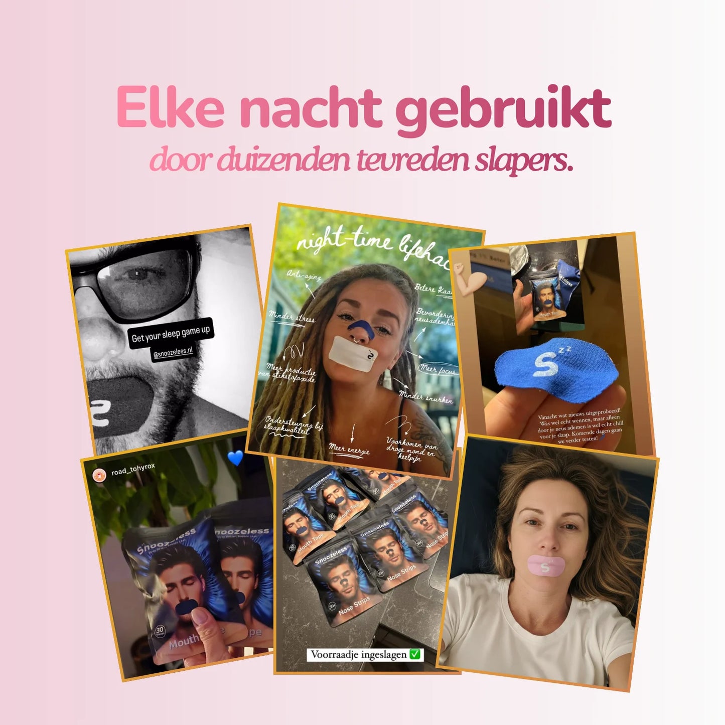 Classic Mondtape - Roze