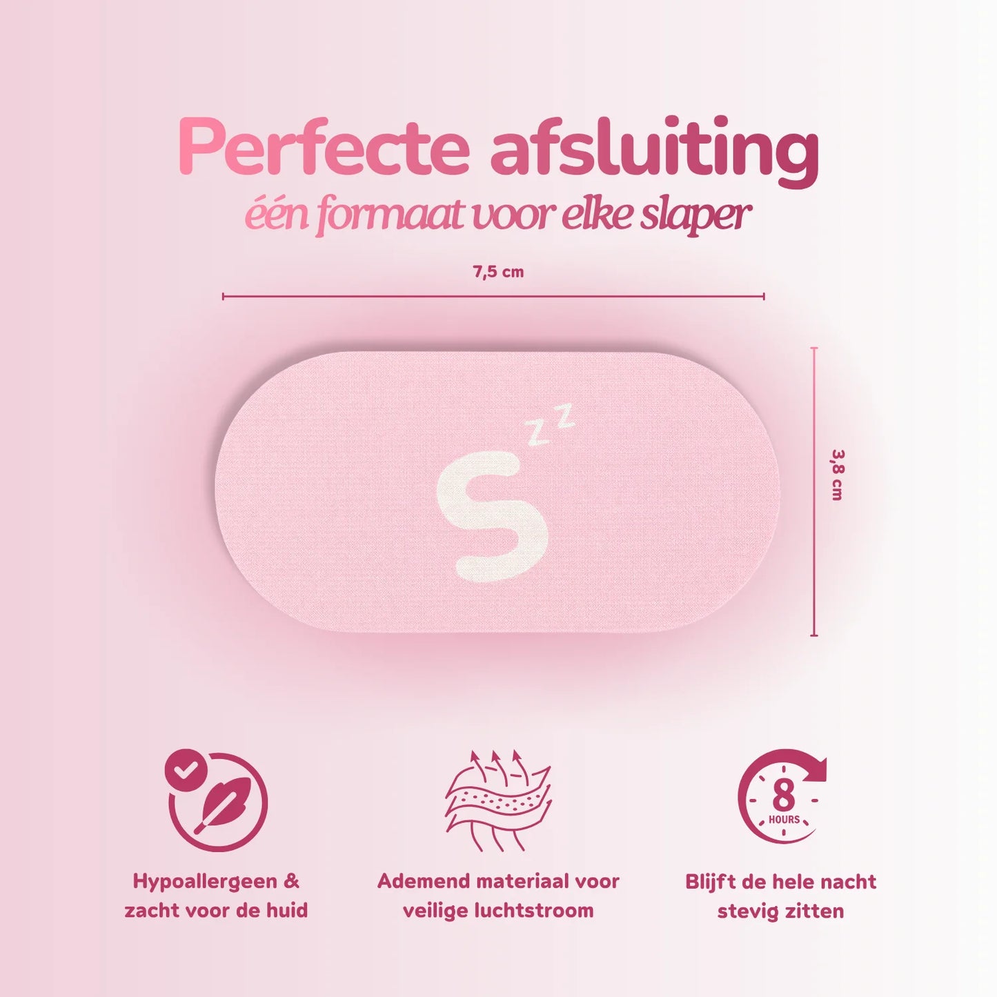 Deep Sleep Duo - Mondtape & Neusstrips - Roze