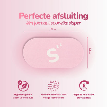 Deep Sleep Duo - Mondtape & Neusstrips - Roze