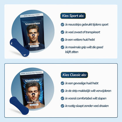 Classic Neusstrips Blauw - instapmodel