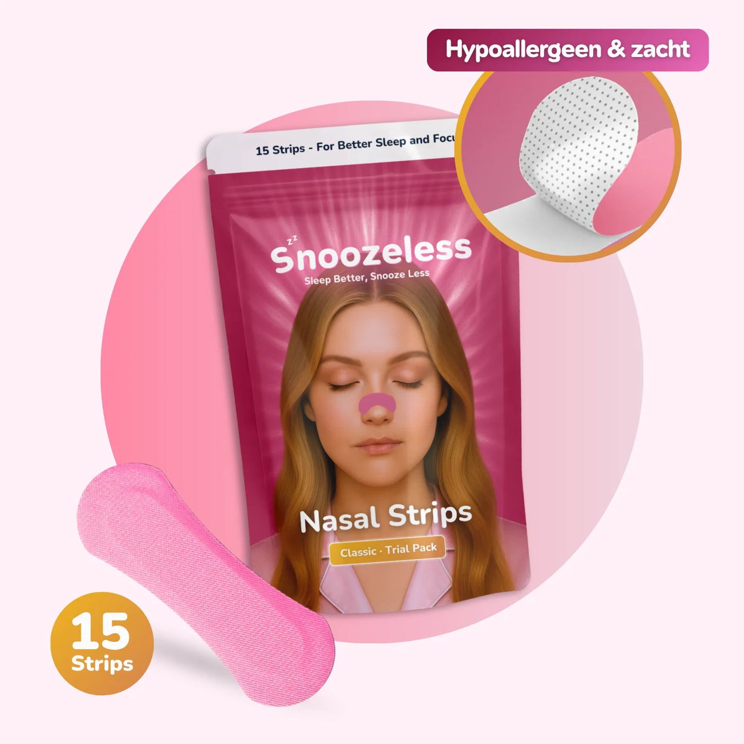 Classic Roze Neusstrips - instapmodel