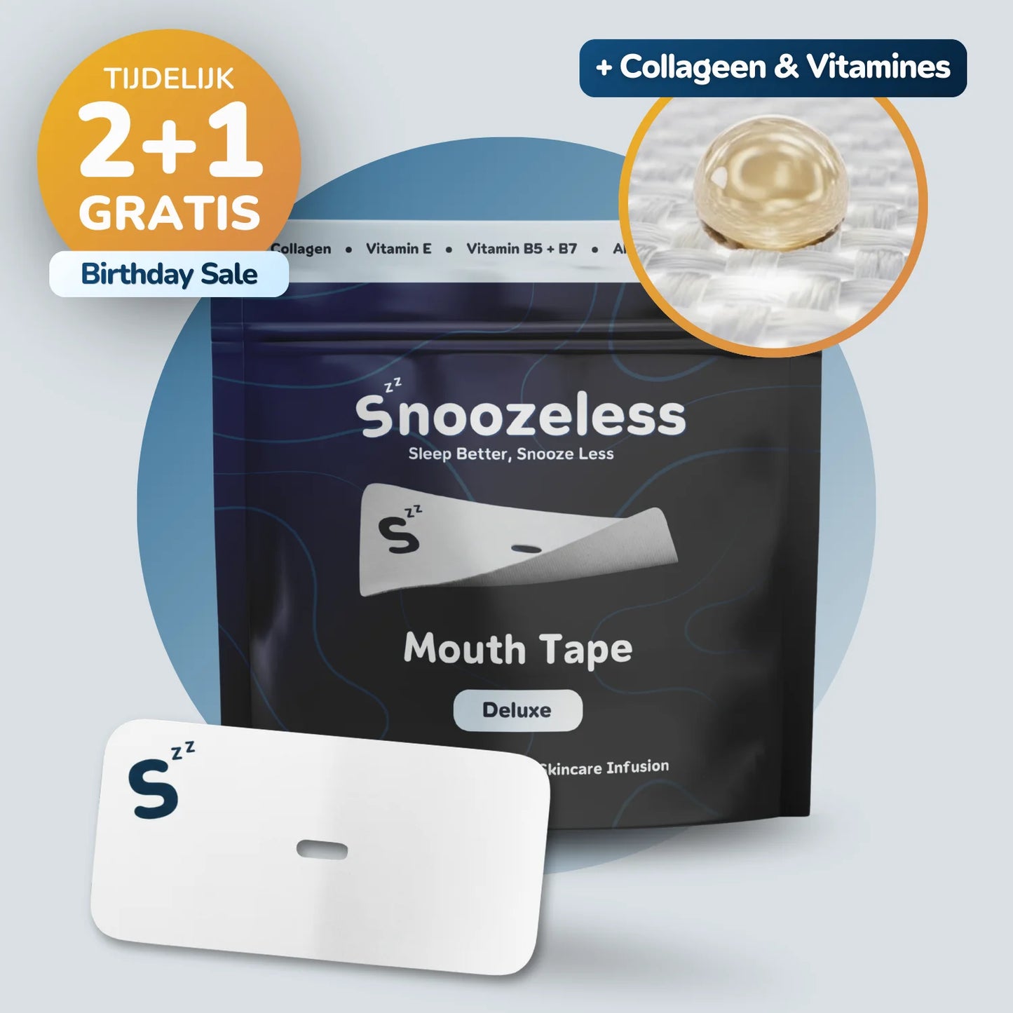 Collageen + Vitamine Mondtape - Met Ademgaatje