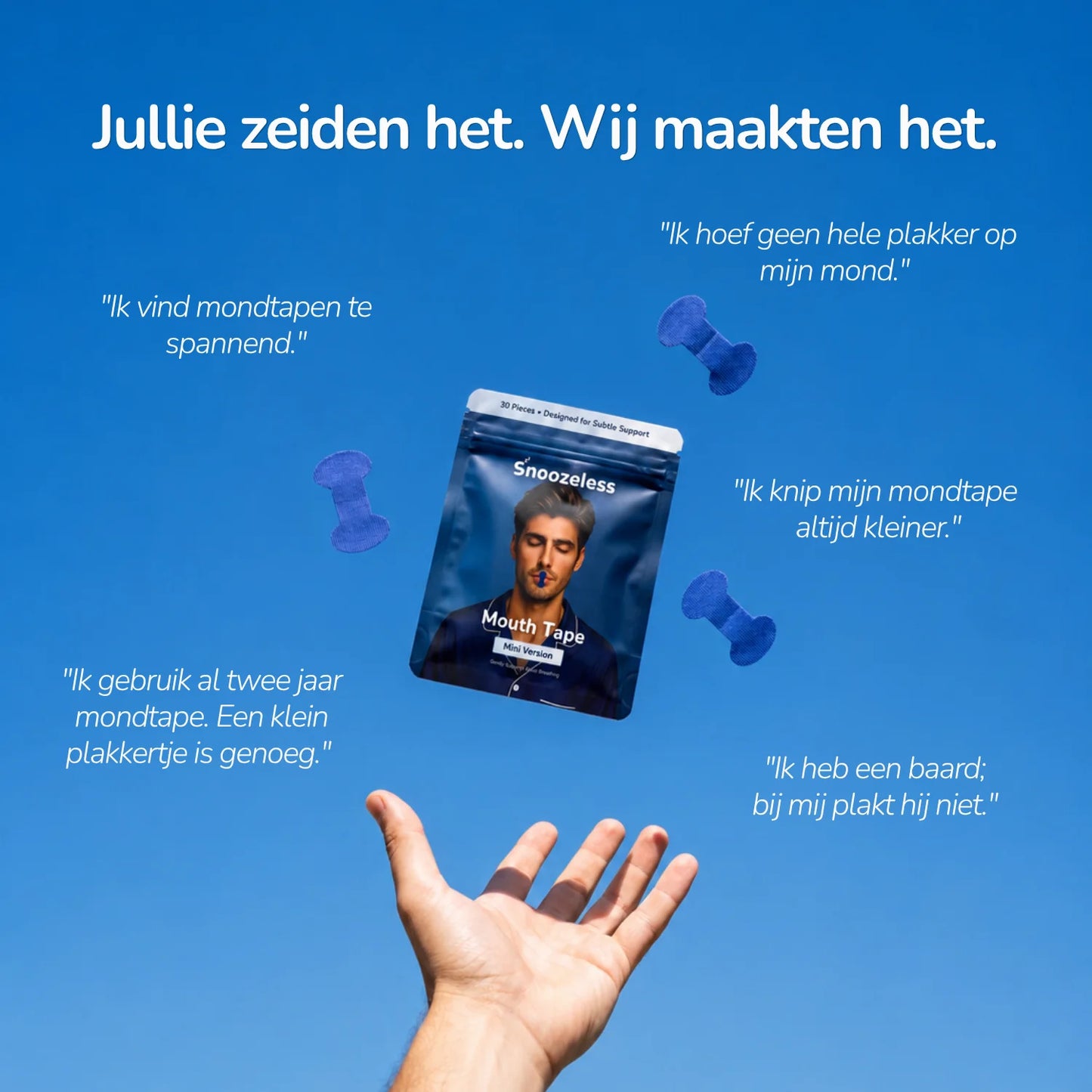Mondtape Mini - Subtiele Support die Blijft Zitten