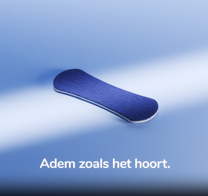 Snoozeless Blauwe neusstrip 3d render