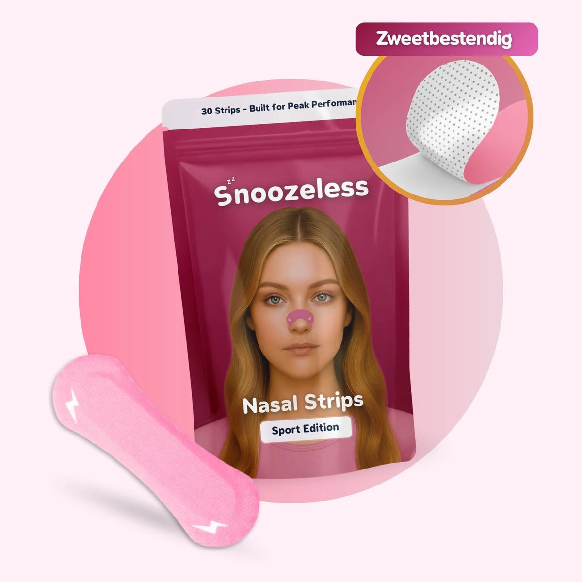 Sport Neusstrips - Zweetbestendig | Roze